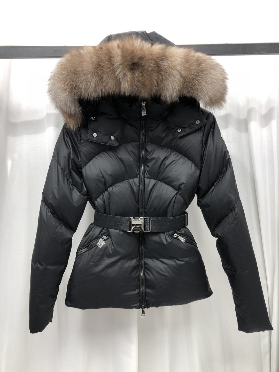 Arm Badge Women Down Jacket Outdoor Casual Puffer Jacket De…