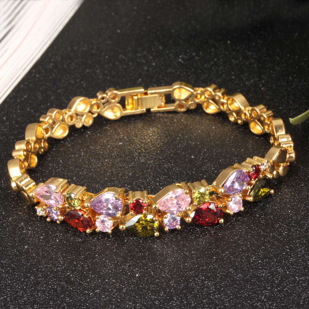 Bracelet crystal copper gold plated bracelet Valentine's Day gift fashionable bracelet