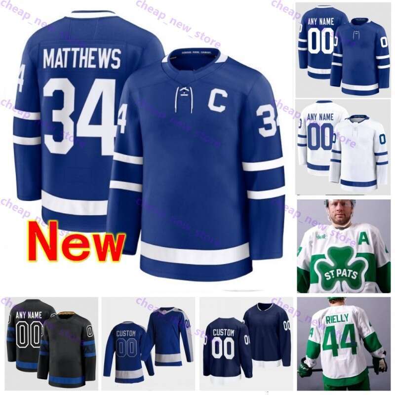 New Styles Reverse 16 Mitchell Marner Custom Hockey Jerseys William Nylander Ryan Reaves Morgan Rielly Max Domi Joseph Woll Matthew Knies Men Women Youth