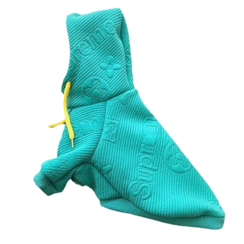 Dog Clothes Autumn and Winter Schnitzer Than Teddy Bear Small and Medium-sized Dog Cat Clothes Hooded Thin Western Style Hoodie