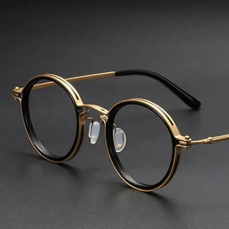 2024 Round Anti Blue Light Blocking Glasse Men Fashion Small Frame Retro Computer Eyeglasses Optical Reading Eyewear 241014