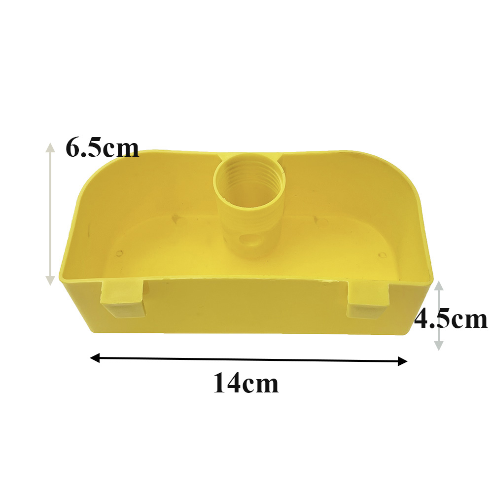 New Poultry Dove Pigeon Pet Bird Parrot Water Dispenser Fountain Plastic Hanging On Cage Waterer Trough Connect With Bottle 2PCS