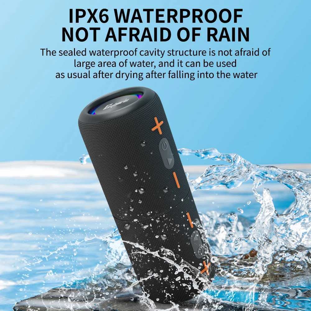 Cyboris S10 Removable Bluetooth Speaker 3D Stereo Bass Portable Speaker IPX6 Waterproof Suitable TWS Suspension Box Color Light CL241015