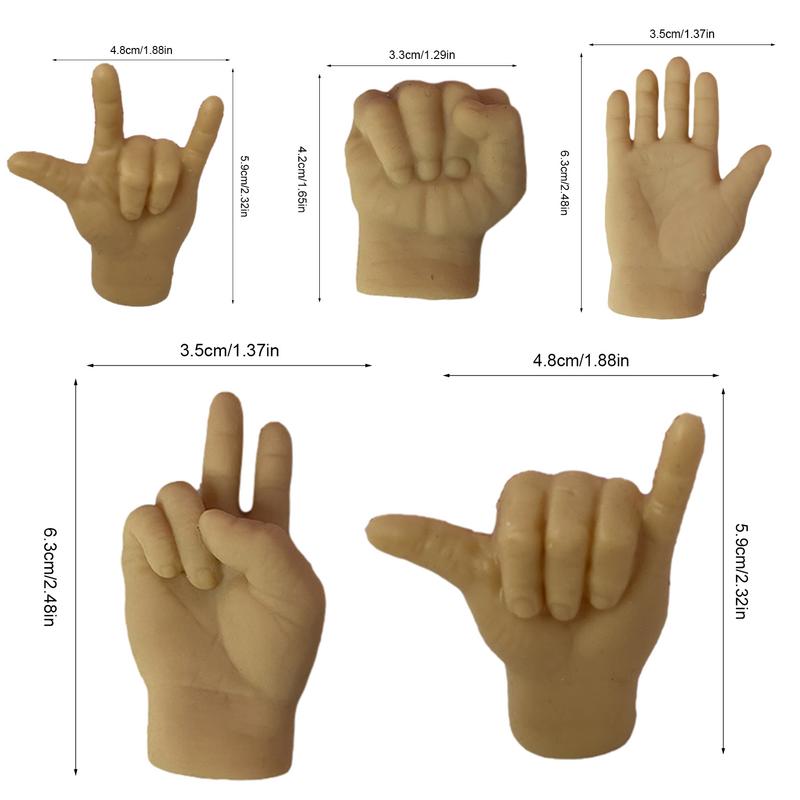 Small Finger Hands Fake Hand Toy For Cats And Dog Toy Fake Small Finger Hand Fake Hand Toy Silicone Funny Cat Petting Tool