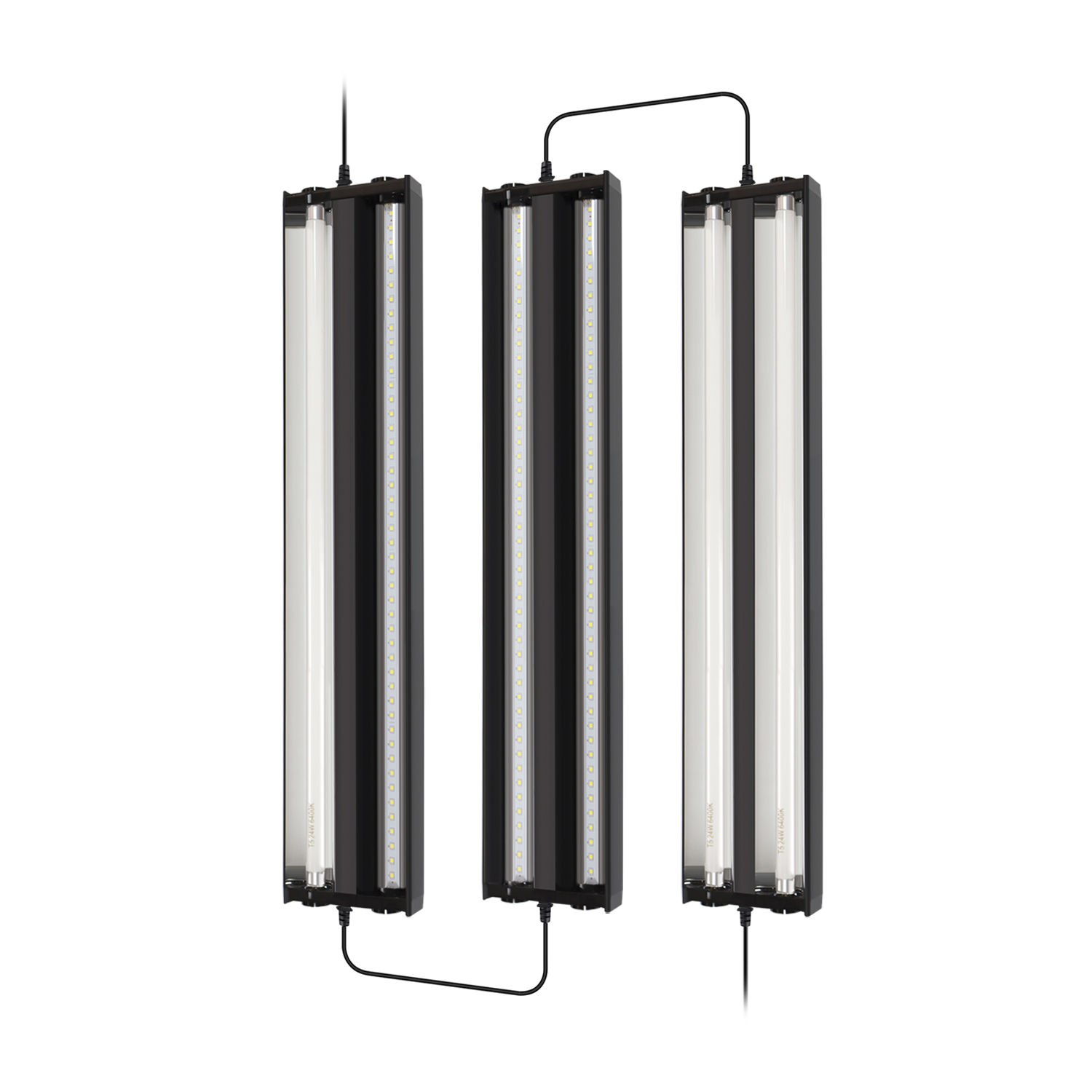 2 Bars Reptile Dual T5 Lamp holder Reptile Glass Terrarium Fluorescent Reptile Light Fixture