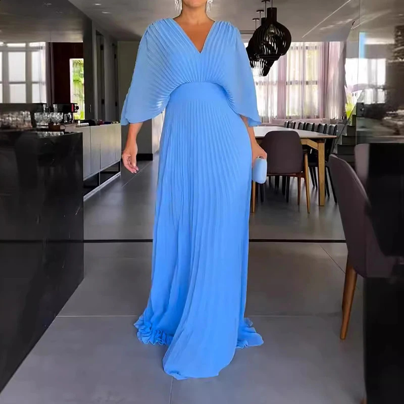 Sexy asymmetrical ultra-thin womens evening dress elegant summer temperature high waist long dress casual diagonal collar patch work clothes 241015