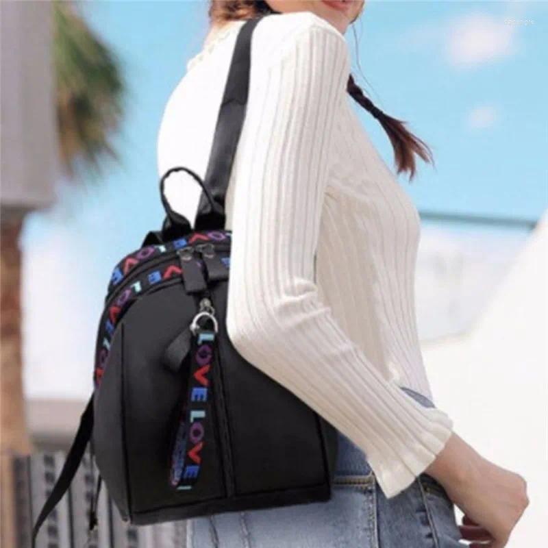 2025 NEW School Bags Korean Style Women Mini Backpack Oxford Shoulder Bag For Teenage Girls Multi-Function Small Bagpack Female Phone Pouch zhanyishen