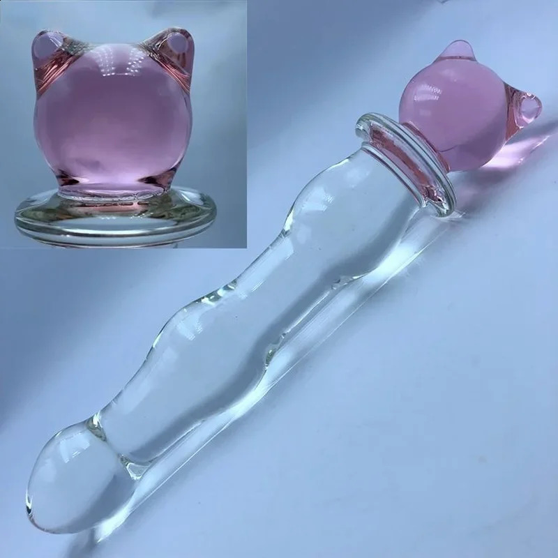 Crystal Glass Anal Plug Vaginal Anus Beads Butt Plug Sexual Toy Adult Dildo for Anal Massage Masturbation Sex Toys for Men Women 250108