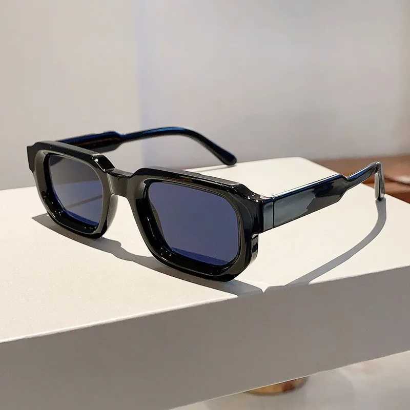 Mens Retro Rectangular Frame Sunglasses Fashion Retro Sunglasses Luxury Brand Design UV400 Sunshade Glasses Womens Glasses W241015