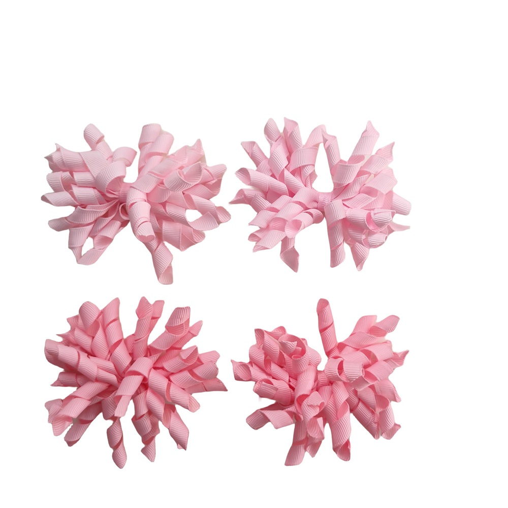 Children's Girl Baby Korker Elastic Hairband Curlers Curly Ribbon Hair Bows Flowers Clips 3 Inch Corker Barrettes Bobbles Ties Kids Headwear Acce