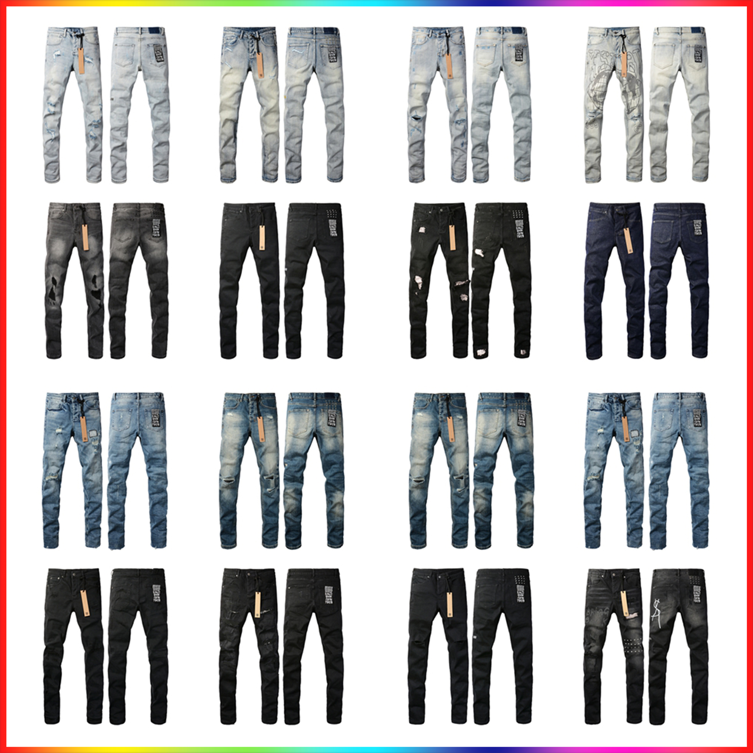 2024 New Ksubi Jeans Mens Jeans Designer Jean Men Black Pants High-end Quality Straight Design Retro Shinny Casual Sweatpants Skinny Pants Designers Joggers Pant