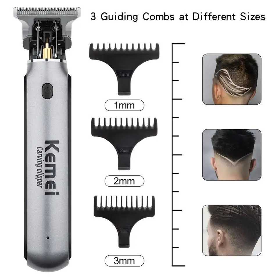 Clipper Powerful Hair Original Kemei For Men Cordless Professional Beard Hair Trimmer Haircut Machine RechargeableXJ2410