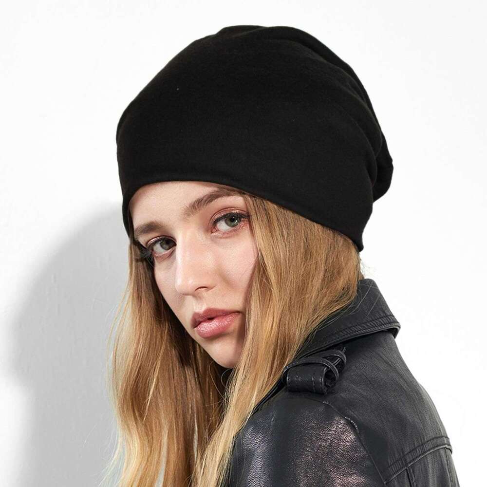 Hats Women Hip-Hop Slouchy for Cap Soft Running Skull Cotton bonnet Lightweight beanie Men Adult Beanie