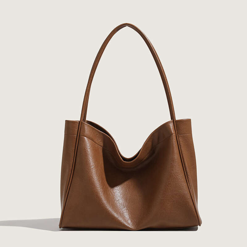 Versatile Retro Tote Commuting Shopping Shoulder Women High Quality Casual Soft Leather Handbag Fashion Traveg Bag