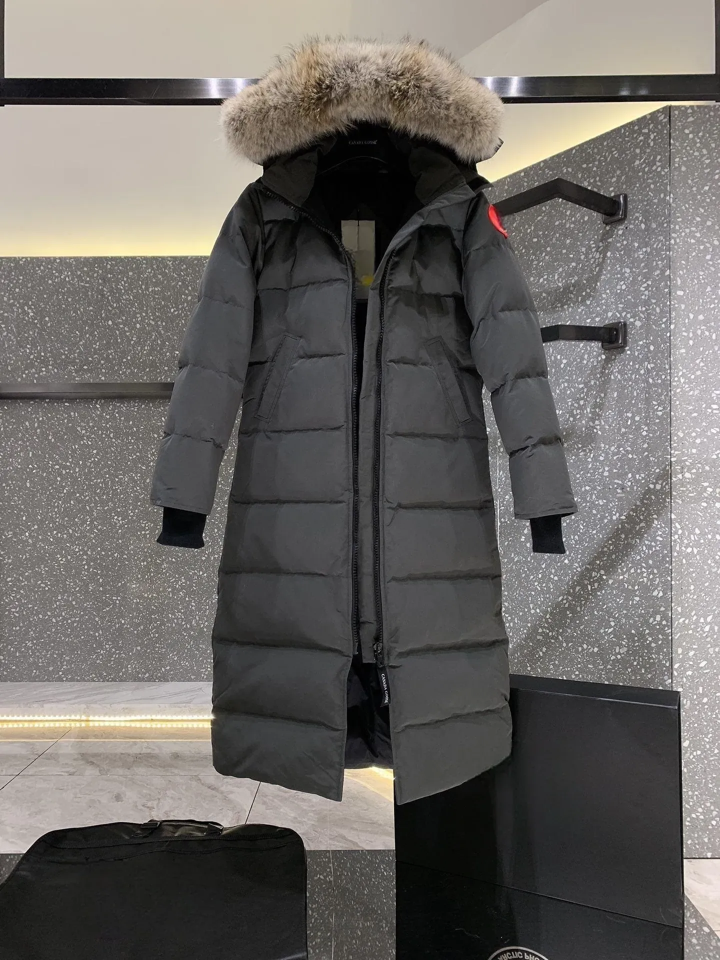 jacket down Outdoor leisure sports down jacket white duck windproof parker Women fur collar down jacket mid-length slim puffer stylish designer puffer jacket