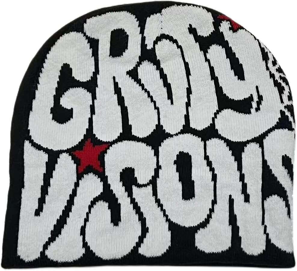 Woolen Pullover Knitted Winter good Beanie Letter Hop Trend Fashion Printing Hat for Warm Women bonnet Man Hip beanie Beanies s