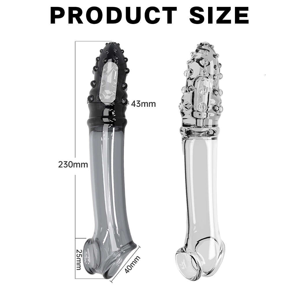 Reusable Condom Penis Extension Sleeve Delay Ejaculation Cock Cover Penis Extender Vibrator Sex Toys For Men Adults Products