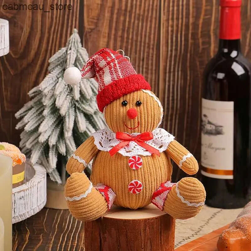 Man Decorations Gingerbread Tree Doll Cookie Christmas New Year Holiday Decoration Pendant L240910