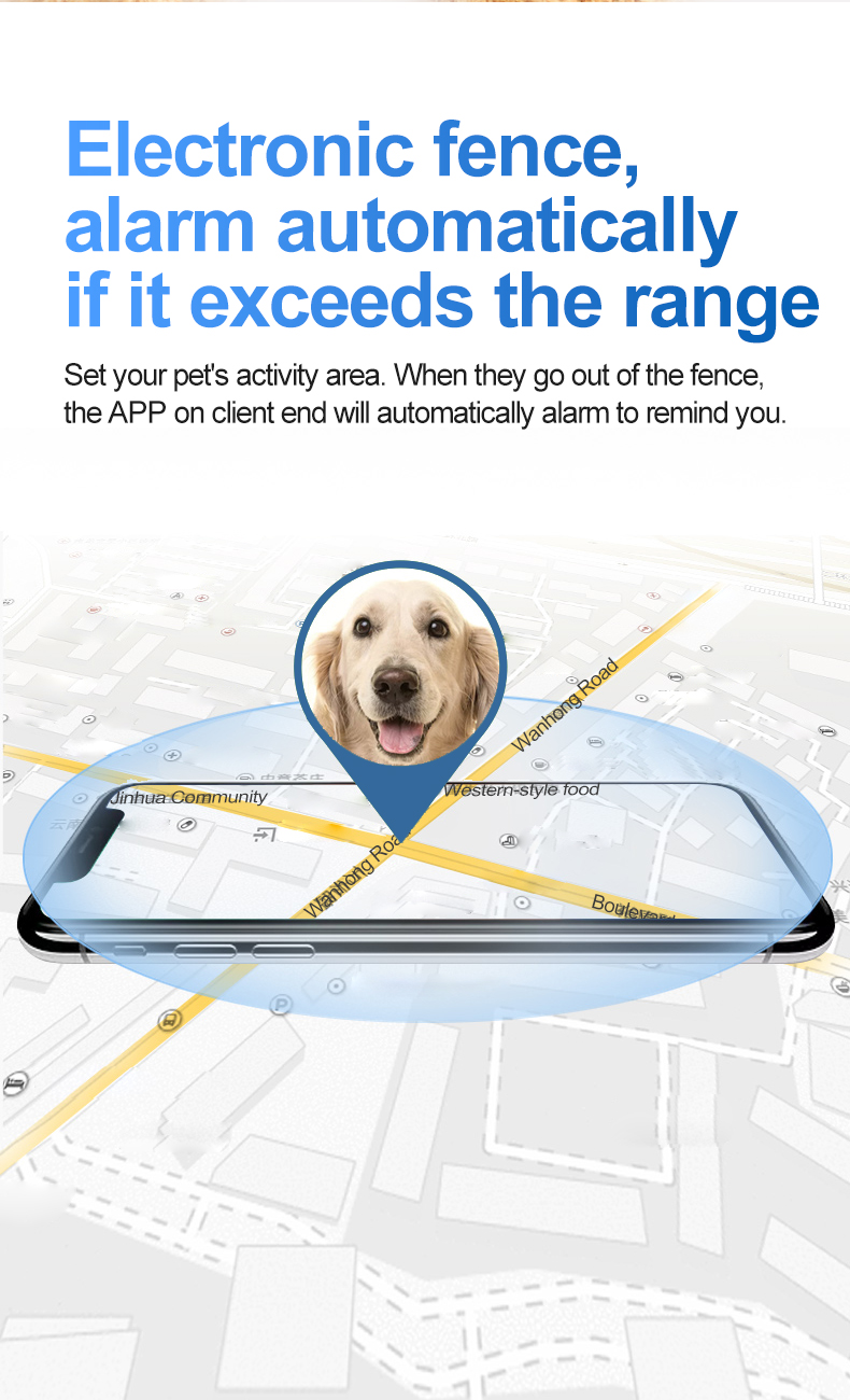 Locsmart D87 IP67 Waterproof Mini GPS Cats Collars Dog With Long Battery Life Pet Tracker