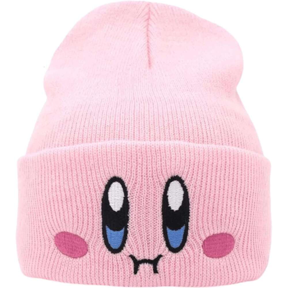 Knit Slouchy Face bonnet Adult Embroided beanie Hats Beanie Hat Accessories s Kawaii Cute Anime for Kid-by