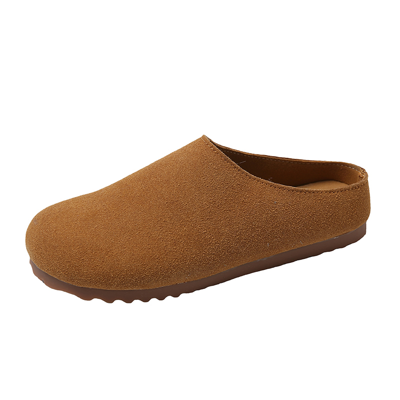 Designer Cork and Suede Flat Shoes Comfortable Outdoor Shoes for Men and Women