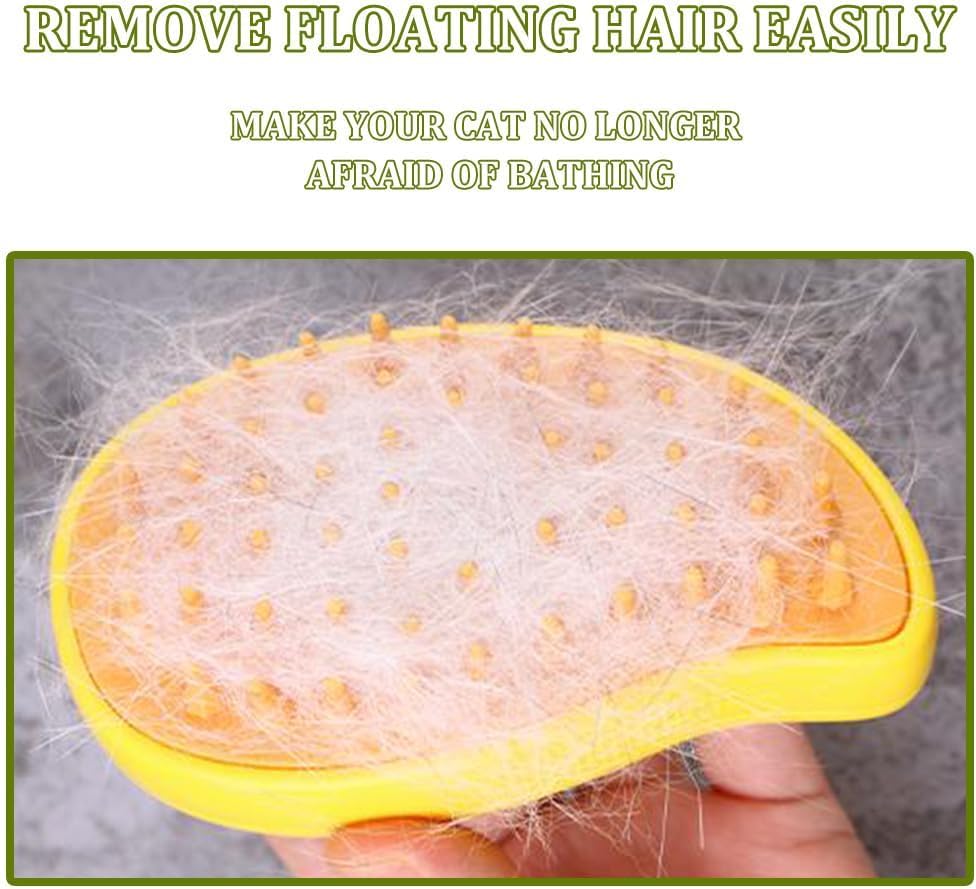 2024 New 3 in 1 Pet Grooming Hair Massage Comb Multifunctional Self Cleaning Hair Remover Electric Spray Steam Cat Hair Brush