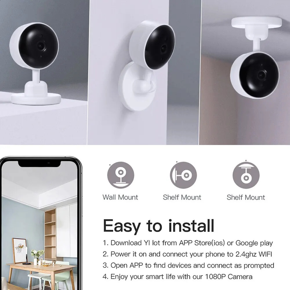 DBIT Baby Monitor P Tuya Intelligent WiFi Video Surveillance Camera for born Baby Safety Protection Bidirectional Audio Night Vision 240925