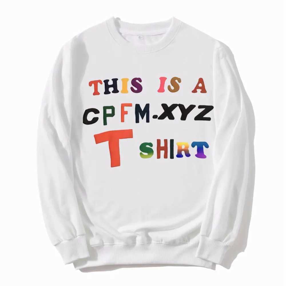 Men's T-Shirts The new one is CPFM. XYZ T-shirt Advanced Color Alphabet Printing Sportswear Mens Hip Hop Rap Fashion Sportswear Y2410158PA1