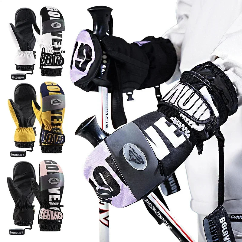 thin ski gloves for women windproof breathable waterproof winter warm ski gloves ski board accessories 241014
