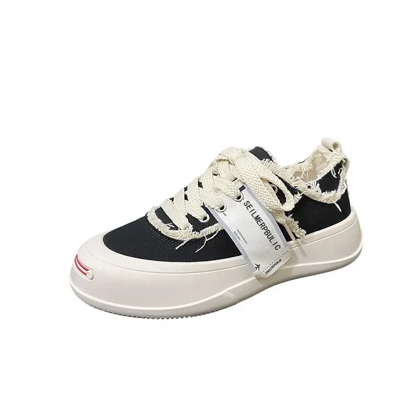 Niche Designer 2024 New Board Couple INS Casual Mori Hong Kong Style Canvas Men's And Women's Shoes Tide Haruku