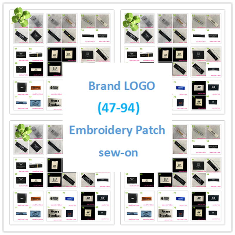 5 pieces/bag Brand Clothing Label L85-106 Logo Clothing Accessories DIY decorative clothing accessories patch
