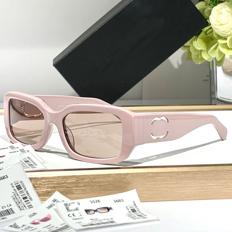 25SS Womens Brand RECTANGLE SUNGLASSES 5526 Acetate Nylon Frame Sunglasses Outdoor UV400 Protective Mens Large Frame Rectangular Retro Glasses with Box
