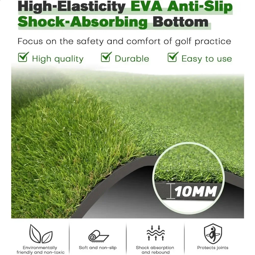 Garage artificial turf golf course mat 5x4 feet thick electronic shaped hitting garden decoration base lawn 241014