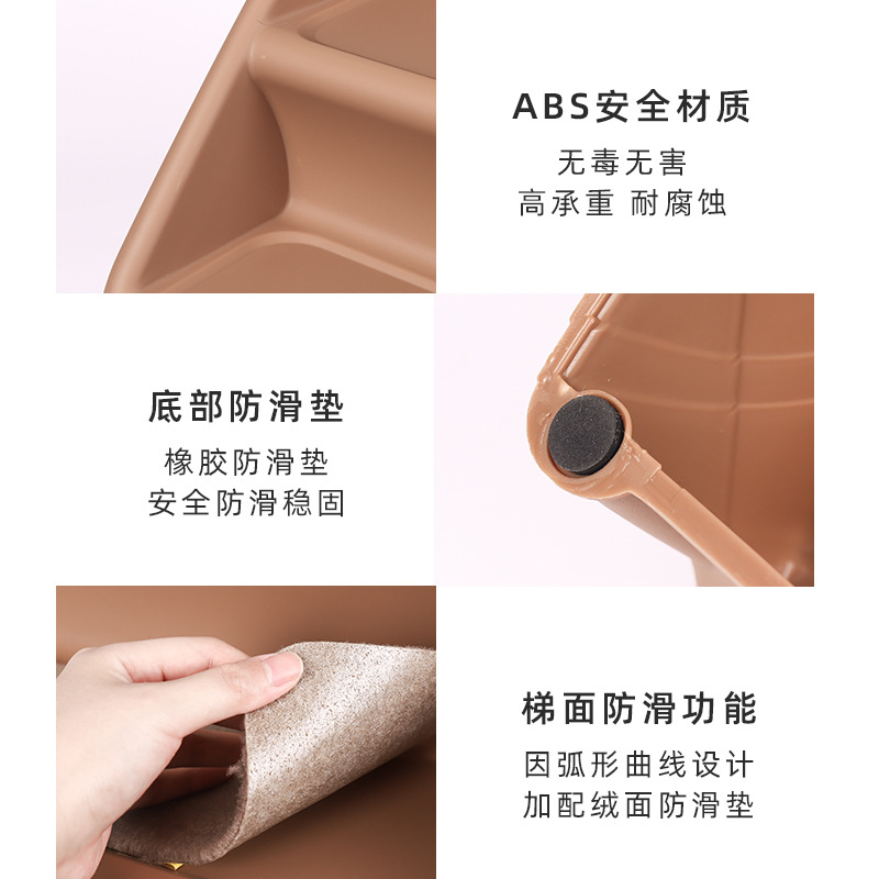 Dog stairs foldable bed steps small dog teddy cat plastic anti slip bedside household ladder pet climbing ladder pet stairs