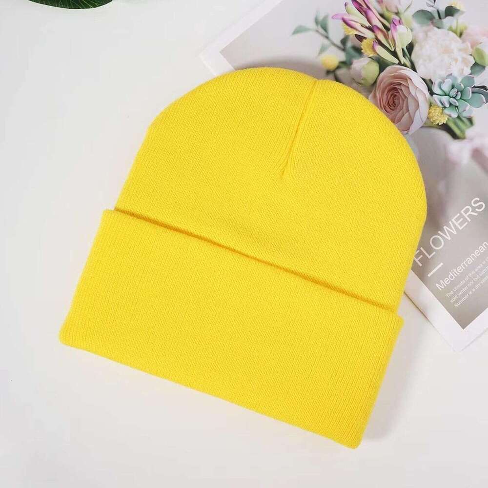 bonnet Beanies Hats Cuffed Beanie Embroidered Yellow for Women,Unisex Men Cartoon s Women,Uniex Designed Hat be Winter Outdoor Warm Deigned