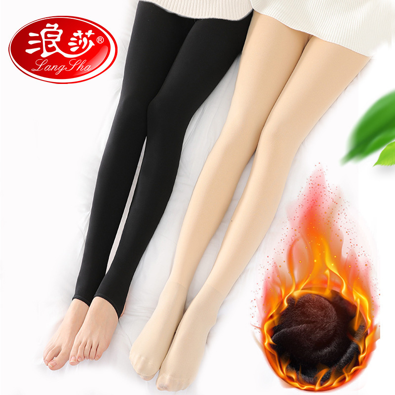 2025 New Designer Longsha Tight Pants Silk Socks Natural fashion Naked Sensitive Leg Skin Flesh Color Autumn Winter Thick Plush Medium Thick Women s U