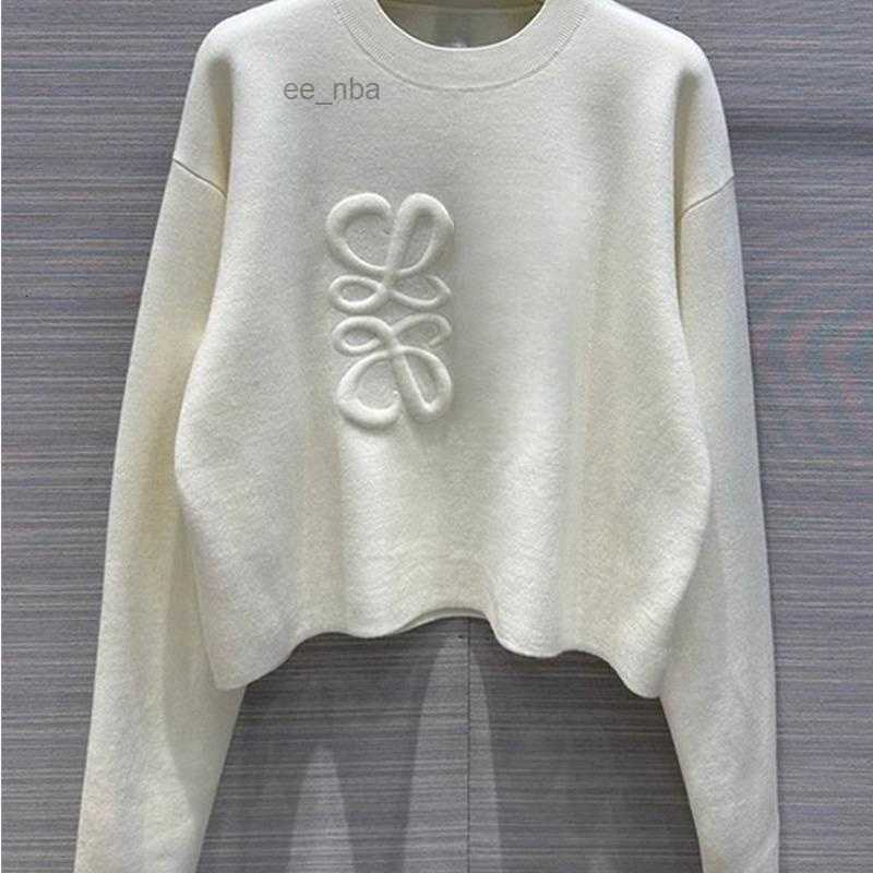 23ss New Womens Sweater Autumn Trendy Long-sleeved Top High-end Slim Pullover Coat Designer Sweater Women White Thin Knit Sweaters
