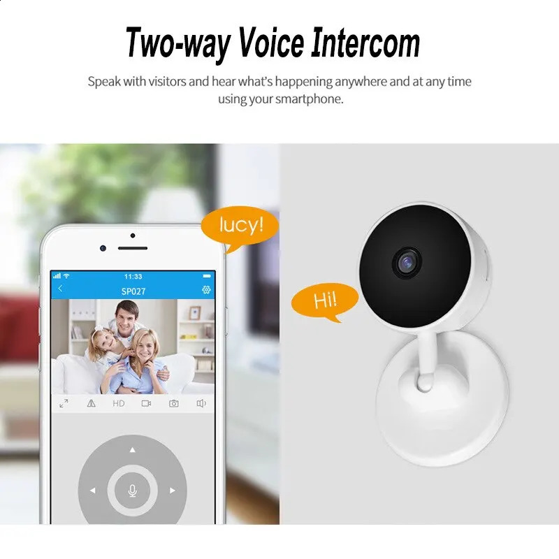 DBIT Baby Monitor P Tuya Intelligent WiFi Video Surveillance Camera for born Baby Safety Protection Bidirectional Audio Night Vision 240925