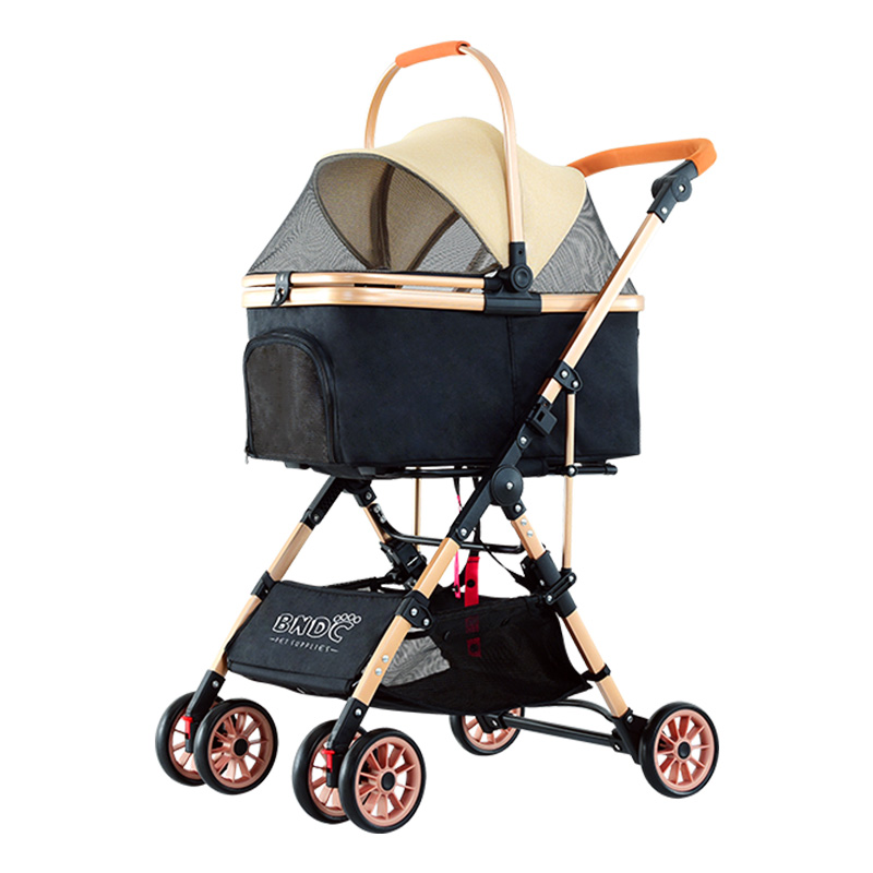 Made in China factory wholesale pet stroller portable folding travel dog trolley pet stroller