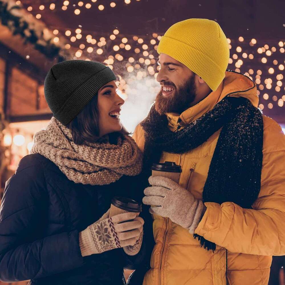 Women for bonnet Beanie Soft Warm Knit Hats Men or Winter Cap beanie