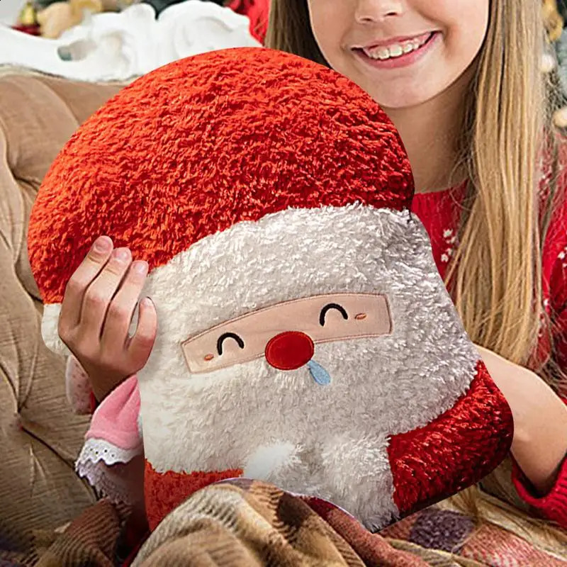 Cute Santa Claus Elk Christmas Tree Snow Bunny Plush Toy Pillow Cushion Plush Stuffed Pillow For Family Friends Children 241007