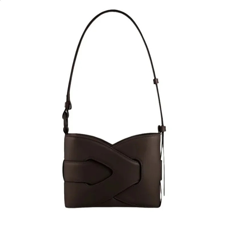 Womens woven niche retro single shoulder twisted bag handbag tilted body bucket n inspiration for gifts 241014