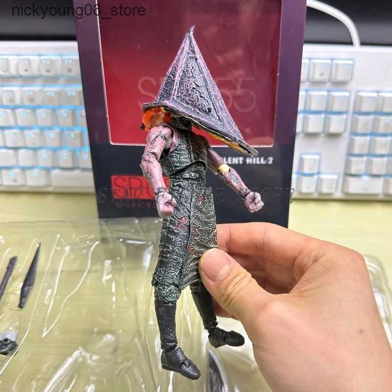 Cartoon Figures 17cm Silent Hill Action Figure Pyramid Head Red Pyramid Thing Figurine Ornaments PVC Movable Collection Figma Sp-055 Model Toys L24091