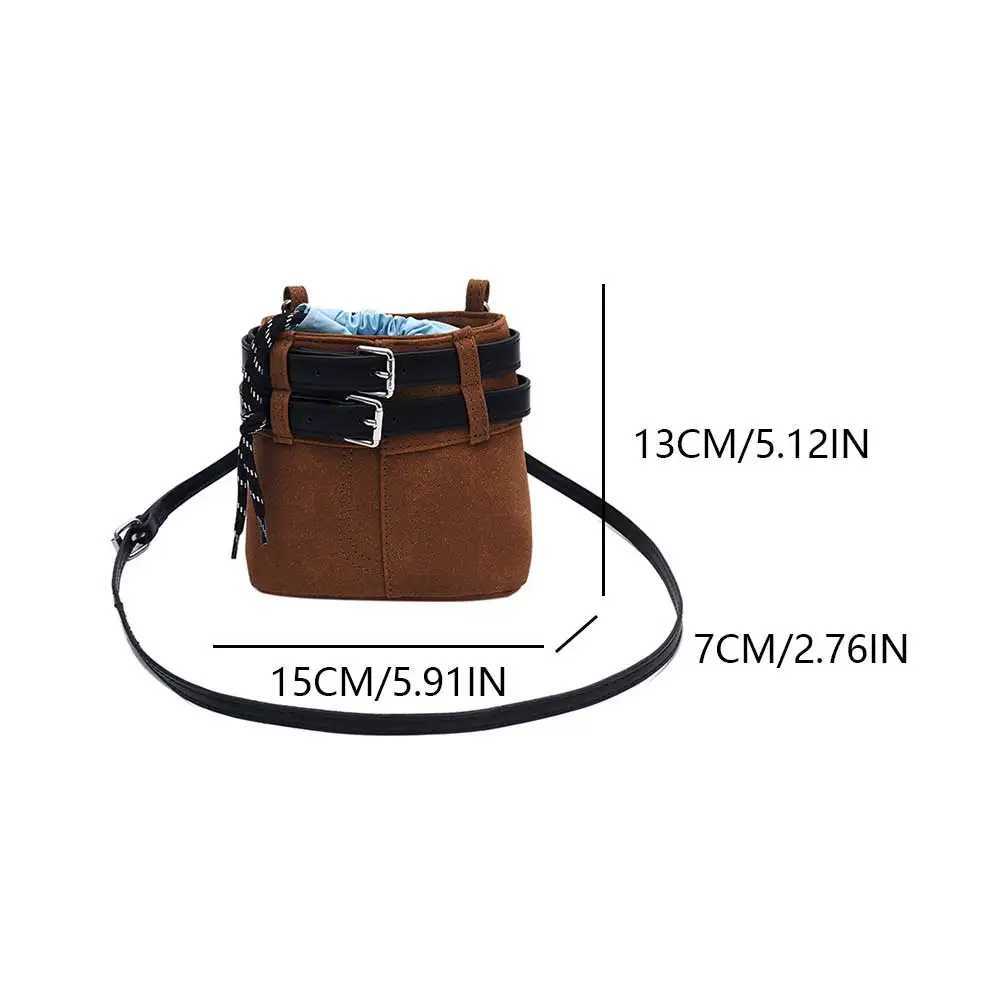 Ladies Suede Crossbody Bag Adjustable Strap Shoulder Trendy Handbag Clutch Purse for Work Travel 241015
