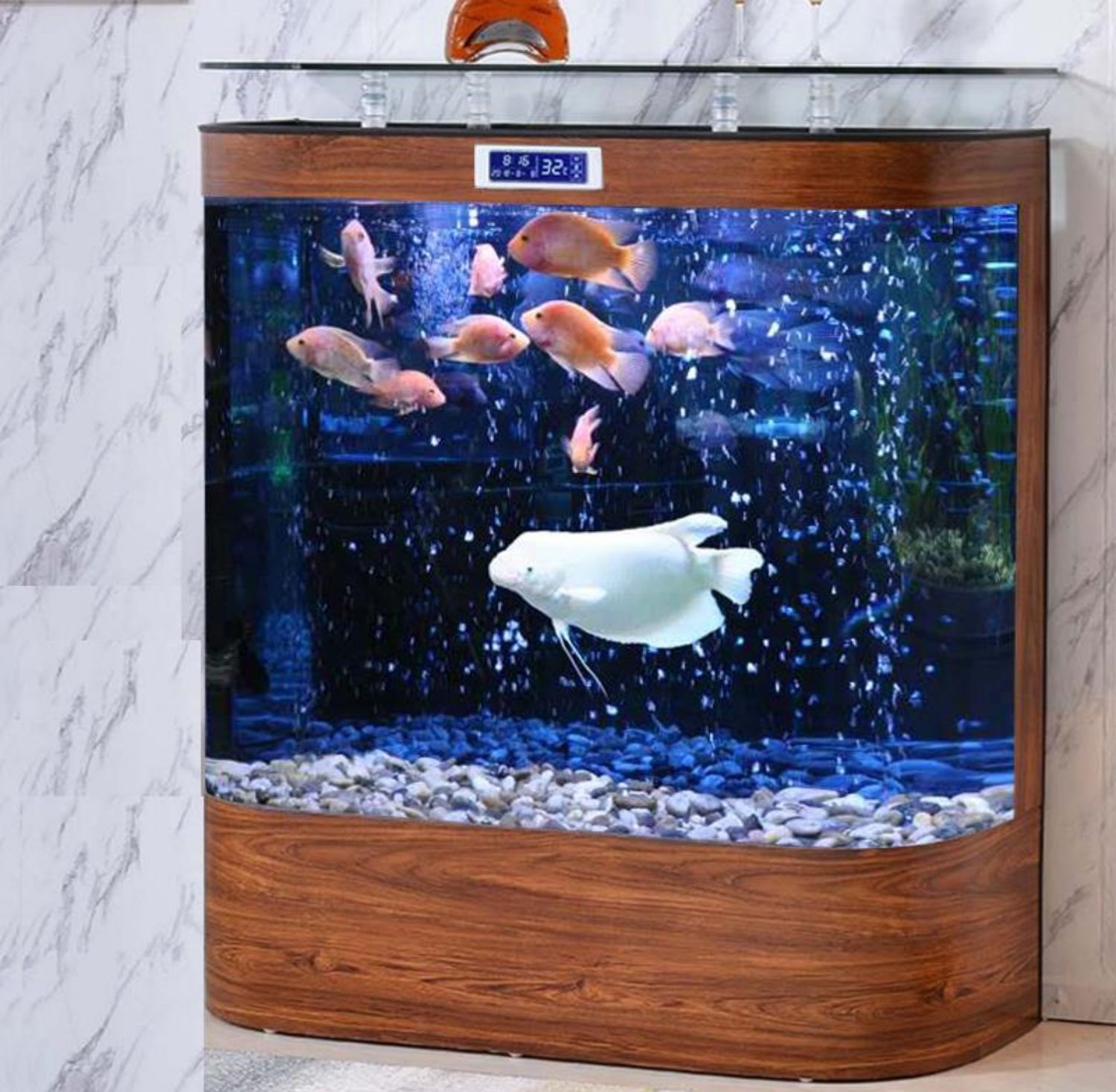 Factory supply custom large acrylic aquariums fish tanks