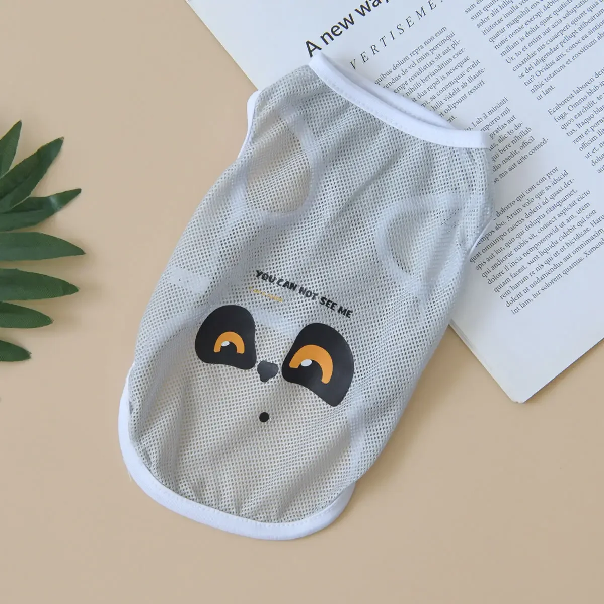 Pet Dog Clothes Summer Cool Mesh Dog Vest Bichon Frise Corgi Teddy Thin Breathable Cartoon Print Vest XS-6XL Puppy Cat T Shirt