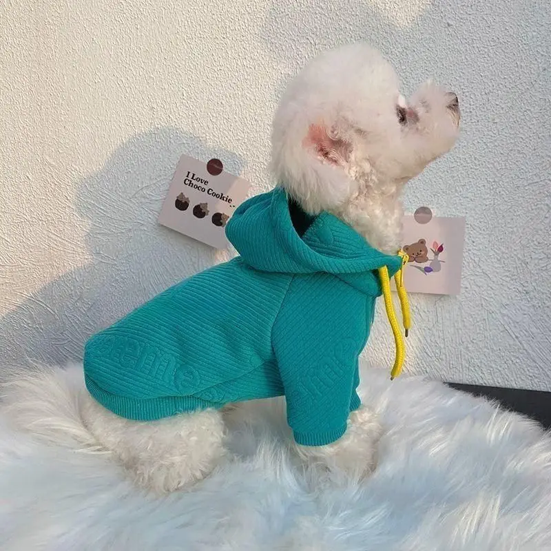 Dog Clothes Autumn and Winter Schnitzer Than Teddy Bear Small and Medium-sized Dog Cat Clothes Hooded Thin Western Style Hoodie