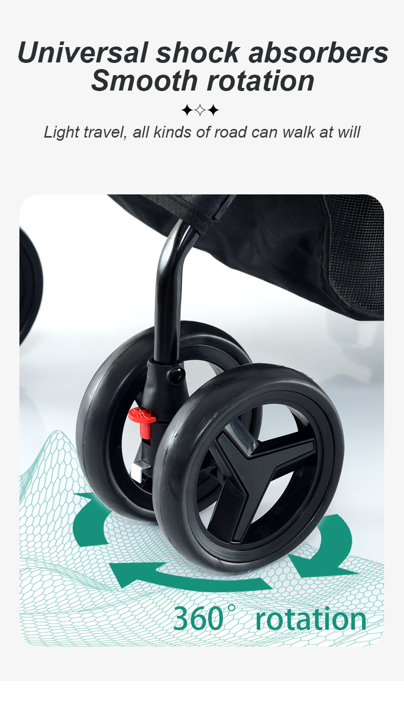 factory wholesale dog stroller Luxury multifunction collapsible two-way pet dog stroller pet for outdoor travelPopular