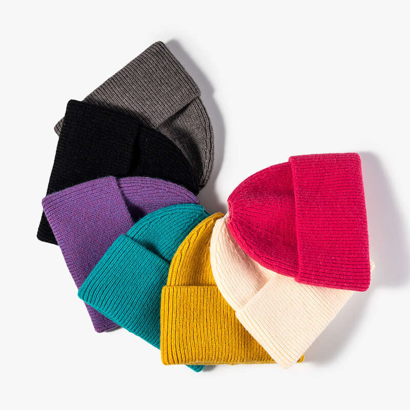 Winter Soft For Beanie Ponytails Wholesale beanie Women Ponytail Hole Hat Pineapple Beanies bonnet Knit s