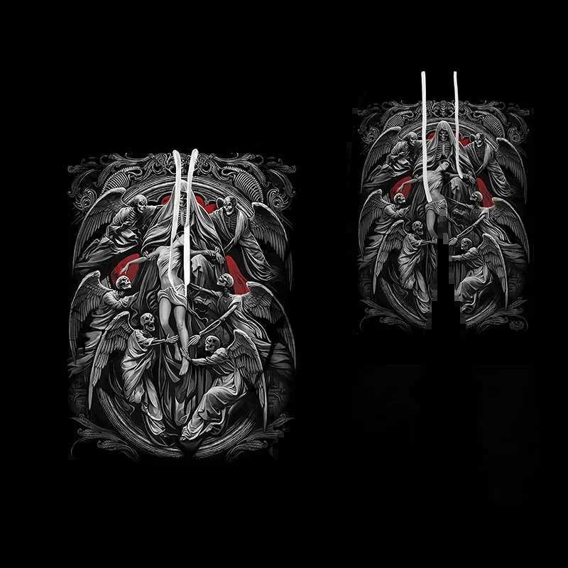 Skull 3D Print Men Punk Hoodie Suit Tracksuit/Pants Goth Skeletons Pullover Casual Streetwear Oversize Autumn Winter Hot-sellingXJ241015
